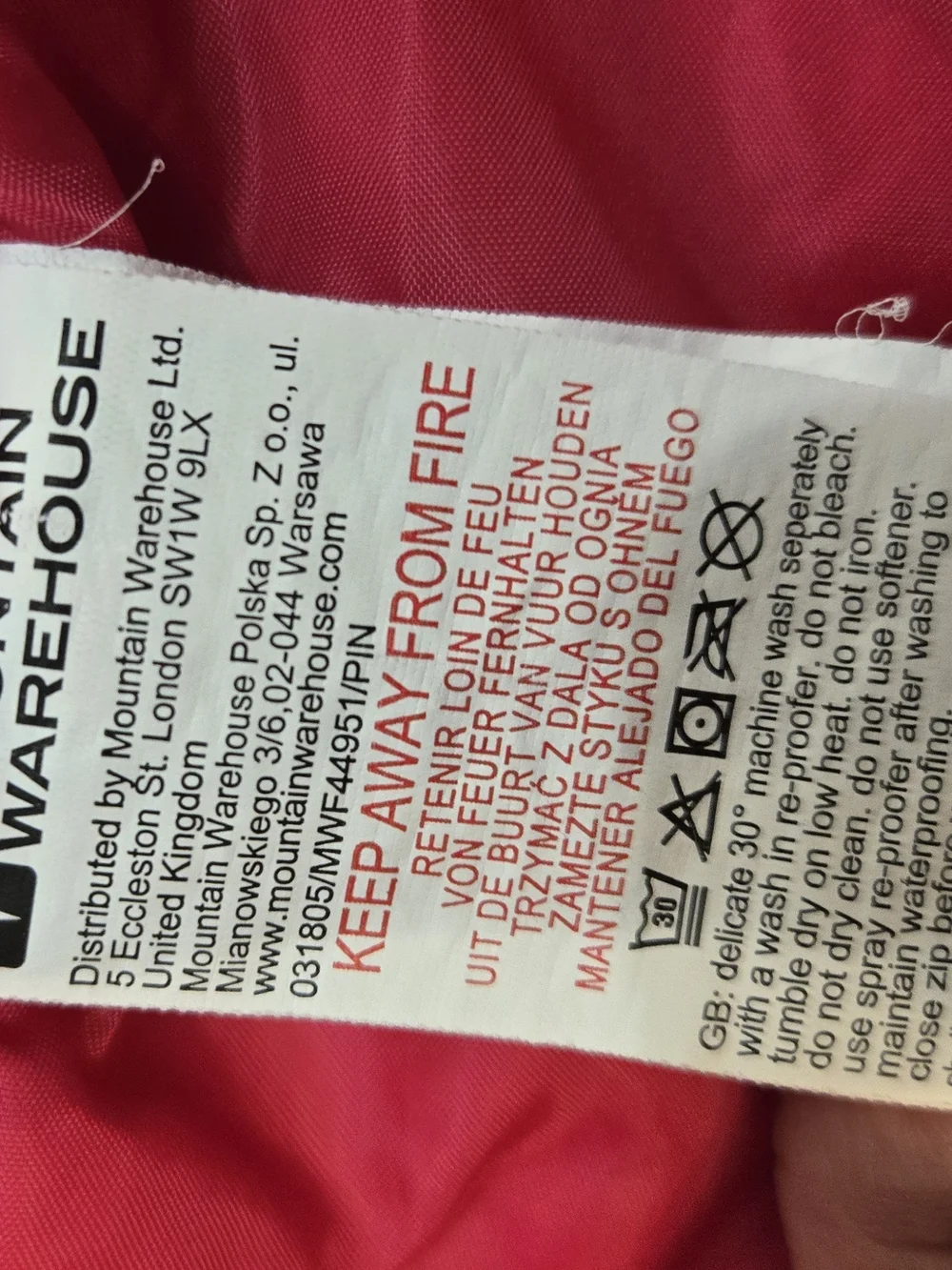 Mountain Warehouse Kids Snowproof Ski Jacket Size 9-10 Years